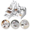 Organizer na kosmetyki biały 25,5x15,5x11,5 cm CB15B