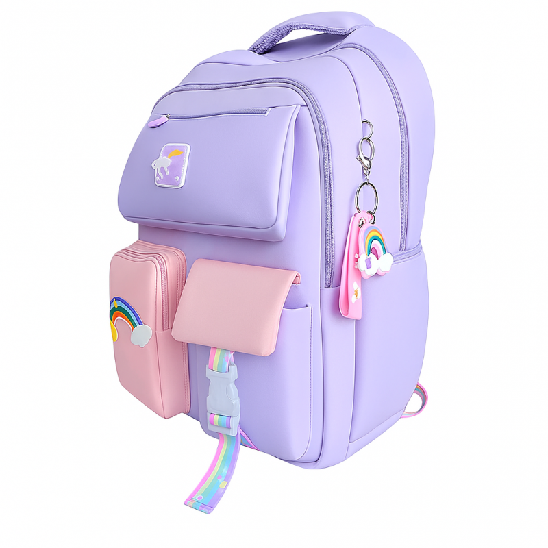 Plecak RAINBOW sweet szkolny uniwersalny kieszonki, odblaski PL160FIO