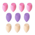 Zestaw 10 szt. miękkich gąbeczek do makijażu, blender PASTEL VIOLET GB12
