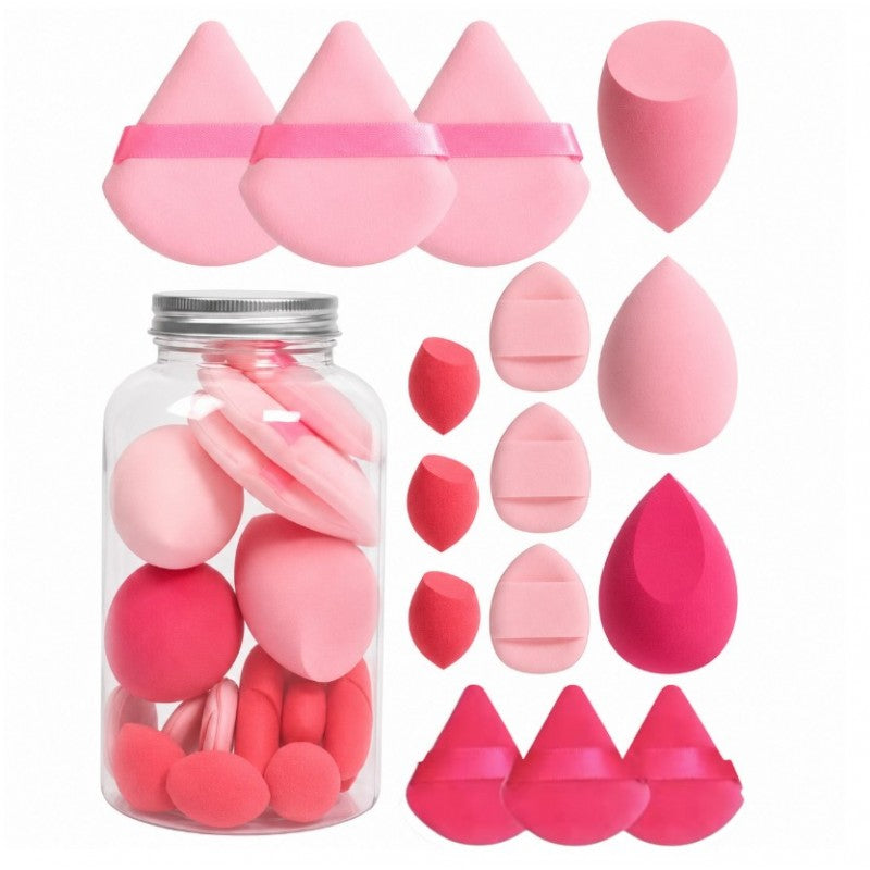 Zestaw 15 gąbeczek do makijażu FUSCHIA CREAM DUO GB21F