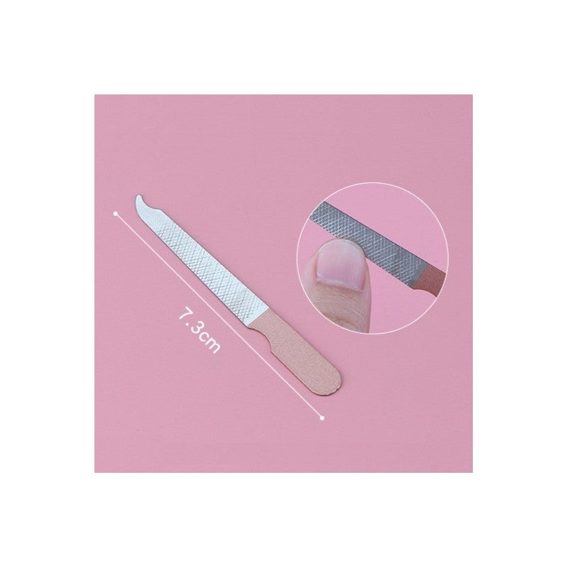 Zestaw akcesoriów do manicure w etui różowa świnka 7w1 AK07